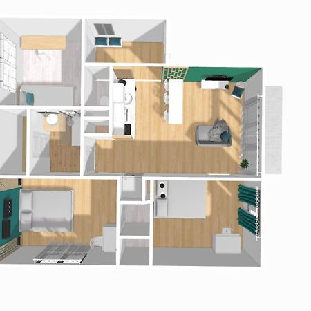 Home Ganusha Cosy 3 Chambres Parking Gratuit Balcon グルノーブル エクステリア 写真