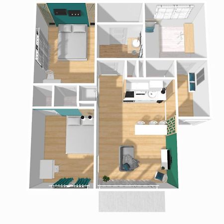 Home Ganusha Cosy 3 Chambres Parking Gratuit Balcon グルノーブル エクステリア 写真